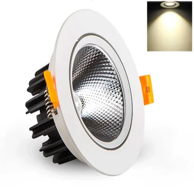 Hotel 5w 12 Watts 85mm Cutout Adjust Cob Ceiling Focus Spotlights Recessed Inbouw Led Spot Lamba Luz lumineux Lamp Light Indoor