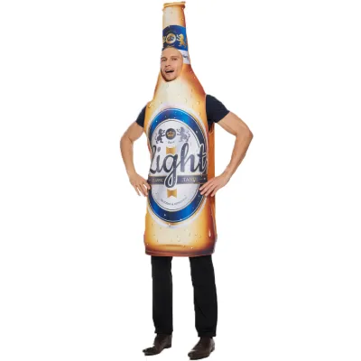 New Fashion Halloween New Beer Bottle Cosplay Costume Oktoberfest Party Performance Costume for Adults