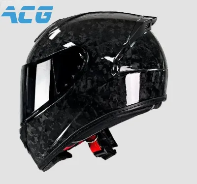 100% Carbon Fiber Motorcycle Helmet Lightweight Safety Helmet for Street Bike Riding