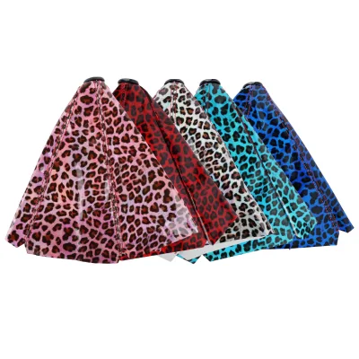 New Fashion Leopard Print Shift Boot Universal Shift Lever Knob Boot Cover Racing Shift Knob