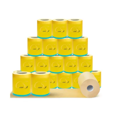 China Oem Bamboo Toilet Tissue Paper in Roll Dissolvable ultra Soft Embossed Bamboo Toilet Tissue
