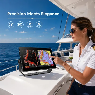 EPR IP67 Waterproof Capacitive Touch LCD Monitor Marine-Grade Display for Yachts Chart Plotter Shipborne Navigation Equipment