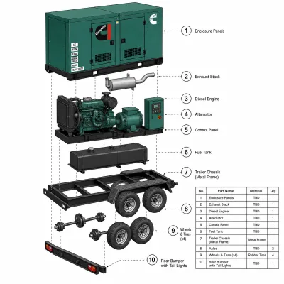 Cummins 1000kW Water Cooled Silent Natural Gas 50/60Hz with Automatic Protection Gas Generator Set ATS CE EAC for Data Centers