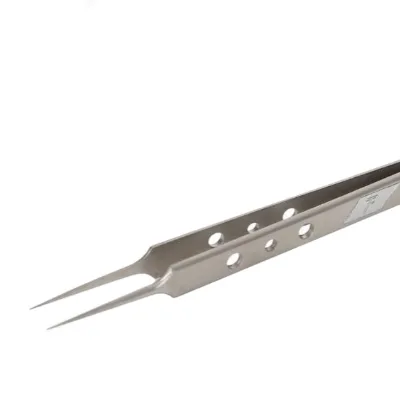 Repair Use Kaisi AAA-14 Custom Logo Straight Surgical Hot Repair Tweezers Apple Main Board Copper Wire Hollow Tweezers