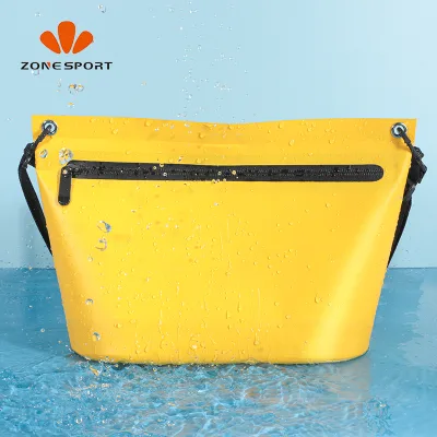Professional Manufacturer's PVC Tarpaulin Small Chest Bag Waterproof Beach Bag with Zipper for Swim & Dive