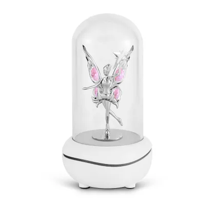 Crystocraft Fairy Brilliant Cut Crystals Aroma Essential Oil LED Colorful Mood Light USB Switch Portable Bedroom Diffuser