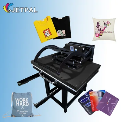 Jetpal 80*100cm Flatbed Simple Heat Transfer Machine Manual New for T-shirt Mug Cap Football Heat Press Flatbed Printer