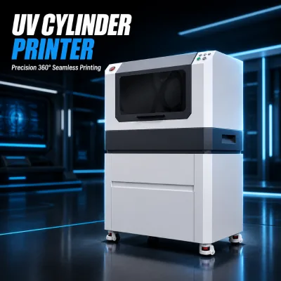 Baysoon Varnish Embossed Seamless 360 Degree Cylindrical UV Printer Varnish Rotary Cylinder Printing Machine for Bottle Tumbler