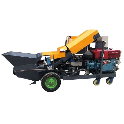 Diesel Concrete Pump Truck Fixed Trailer Pump, Horizontal Distance Smooth Pumping, Factory Price