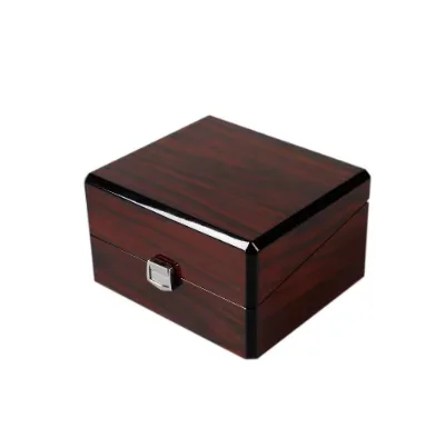 High Gloss Piano Paint Wooden Watch Box Collectors Display Box Watch Cabinet Stand