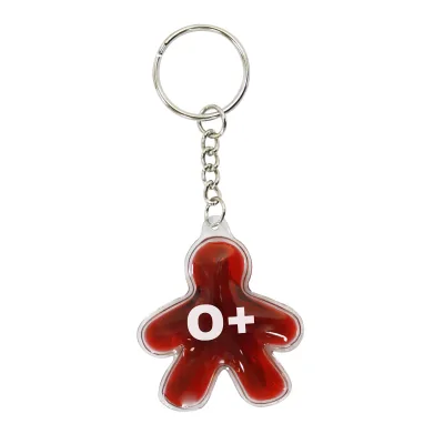Red Liquid Keychain Keyring Pendant for Blood Center Hospital