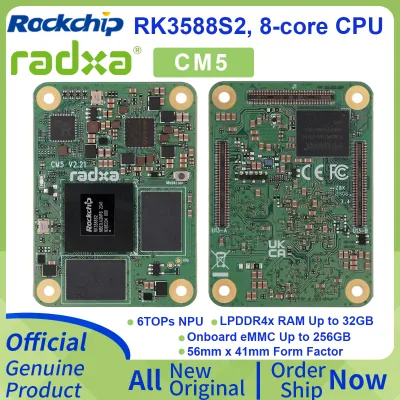 Rockchip RK3588S2 Radxa CM5 8-core CPU Radxa CM5 Lite RK3582 6-core CPU Compute Module GPU NPU Single Board Computer