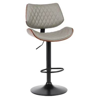 New Arrival Modern Design Bar Chair High Stool with Backrest Factory Price Swivel Custom Durable High-end Luxury Stainless Steel