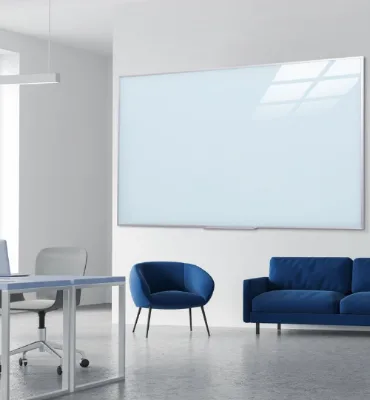 White Black Magnetic Glass Frameless Wall Mounted Custom Size Modern Hospital Hotel Gym Use