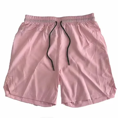 New Custom Solid Color Formal Fitness Sports Shorts Quick Drying Jogging Cycling Running 100% Cotton Men Drawstring