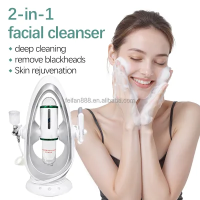 Easy to Operate 2 in 1 H2O2 Oxygen Facial Machine Skin Deep Cleansing Negative Pressure Beauty Device for Salon Home Use
