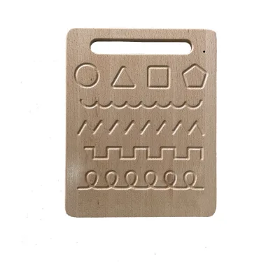 EASTOMMY Wooden Blind Writing Board, Wood Alphabet Tracing Board, Children's Early Education Games Toddler Learning Toys