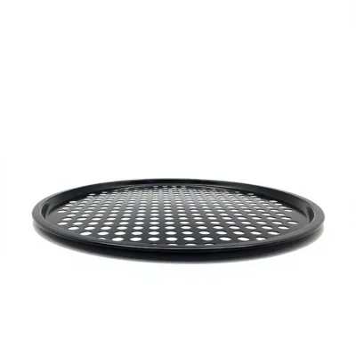 IMS Carbon Steel Made in Taiwan 14" Pizza Pan with Holes 360g Round