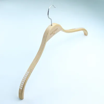 High Quality Fashion Thin Laminated Wood Hanger for Wardrobe Bathroom Living Room