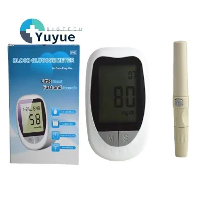 No Code Required Blood Glucose Testing Device Portable Household Blood Sugar Detector With Test Strips Lancets and Storage Case