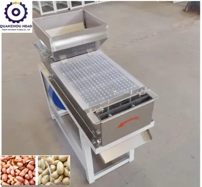 Red Skin Removing Peanut Sheller Machine High Peeling Rate 200kg/h Capacity 1 Year Warranty