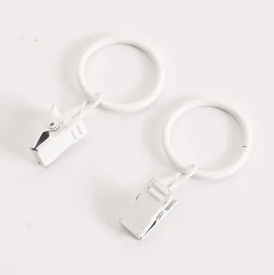 Global Top-seller Curtain Rings With Clips Modern Style Curtain Rings Metal Shower Curtain Hooks Rings