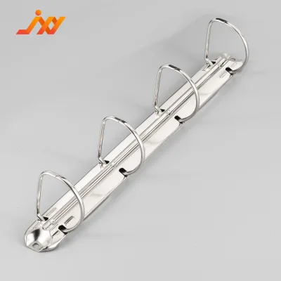 Easy-to-Remove Perforated Notepad Binder Clip Anti-Rust 4 D-Ring Buckle Office Supplies Made of Durable Metal