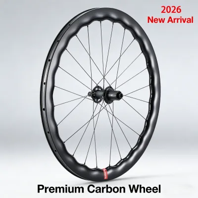 700C Carbon Road Bike Wheelset T1100 24H Ripple Design Disc Brake Tubeless Full Carbon Rim