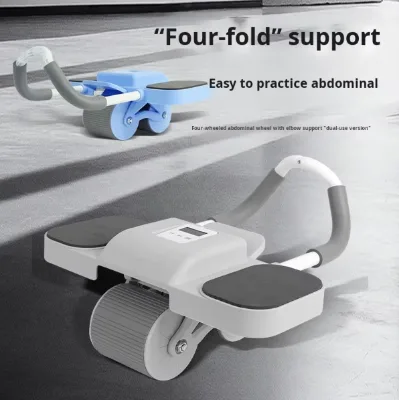 Ab Roller Wheels Double Wheels Auto Return Avoids Waist Strain Integrated Roller for Straight Motion Ensuring a Safe Routine