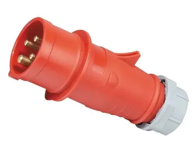 16A 3/4/5P Industrial Connector IP44 High Toughness Plastic Shell Stable Conductive Performance Outdoor Industrial Plug Socket