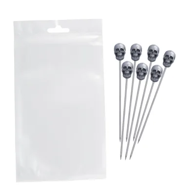 Factory Food Grade Cocktail Skewers Stirring Fruit Stick Stainless Steel Bar Tools Cocktail Fruit Pick Martini Pick for Bar