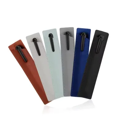 Promotion PU Leather Bag Artificial Leather Pen Sleeve Business Gifts Pen Pouch