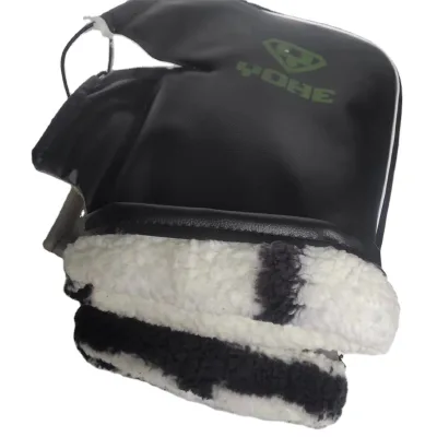 Motorcycle Winter Velvet Warm Gloves Waterproof Thickened Large Mouth Handlebar Cover Special Scooter Bicycle Snowmobile