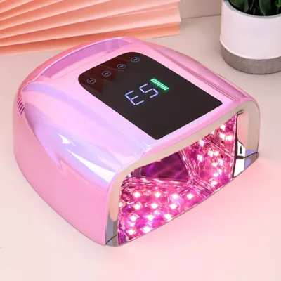 Unique Craftwork Infrared Sensor Red Light Durable Harmless Beads Wireless Rechargeable 96W UV LED Machine Professional Factory