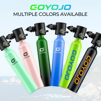 3000PSI 0.5L Mini Scuba Diving Tank Small Pony Bottle 5-10 Min Underwater Breathing Cylinder for Snorkeling & Diving