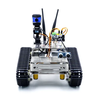 Wireless Wifi Smart Robot Car Tank Kit Educational Robot Kit for Kids with Hd Camera