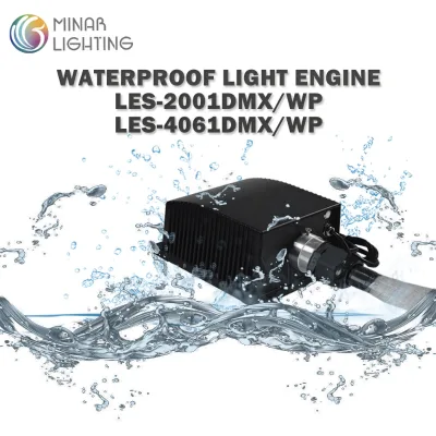 IP65 Waterproof  DMX 30W RGBW Fiber Optic Outdoor Lighting LED  Light Source