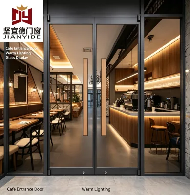 Thermal Break Aluminum Casement Door with Ventilation and Slim Frame for Luxury Hotel AS2047 Standard Interior Doors