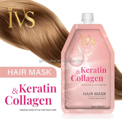 IVS OEM Collagen Smooth Repair Hair Mask Enhance Elasticity and Moisture Repair Damaged and Frizzy Hair Wholesale Hair Mask