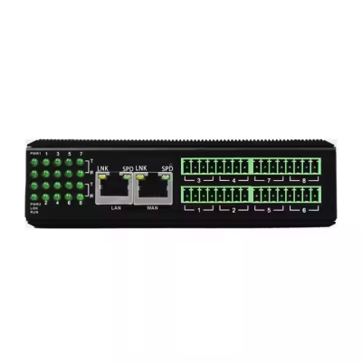 8 Channel RS485 RS422 Serial to Ethernet Server Support Modbus RTU to Modbus TCP SSL MQTT Modbus Gateway