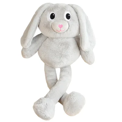 Custom Plush Stuffed Custom Bunny Rabbits With Long Ears Toys Bunny Animals Stuffed Fluffy Custom Long Ears Soft Bunny Plush Toy