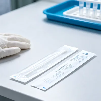 Disposable Sterile Paper Plastic Packaging Pouch for Nasal Oral Swab Sample Collector Independent Pack Bag