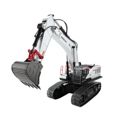 Huina 594 22-CH 1:14 Electric Metal Screw Excavator Commercial Model Engineering Vehicle Ready-to-Go Track Original Box