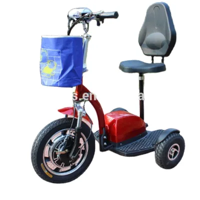 500W Lithium Battery Three Wheel Electrical Scooter With Front Suspension