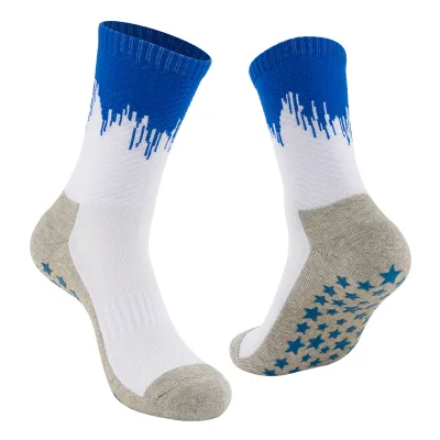Calcetas Antideslizantes / Cut Slouch Green Personalized Slipper Sticky Grip Soccer Football Socks With Anti slip Rubber Sole