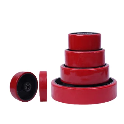 Castor Nylon/PU/Rubber Pallet Truck Jack Load Wheels With 6204 Ball Bearings