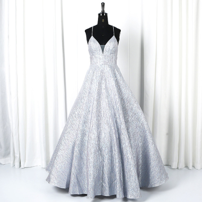 Latest Design Jacquard Special Occasions Ball Gown Dinner Women Gown Evening Dresses Formal for Women