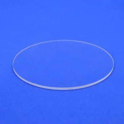 HF Thin Round Fused Silica Quartz Glass Disc