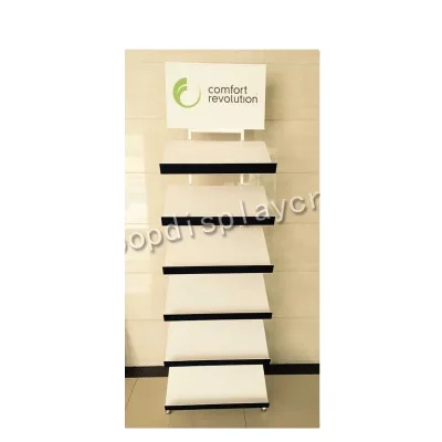 Rotating Acrylic Book Display Stand-Customizable Size Color Clear Acrylic Option Floor Standing for Book/Magazine/Brochure