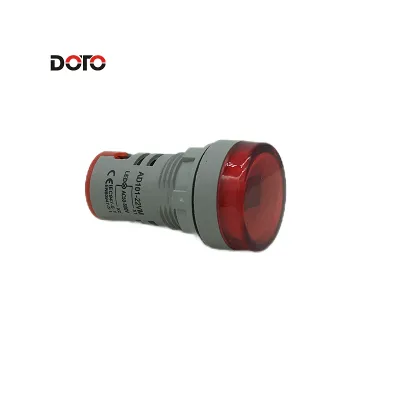 Ad16-22dsv Type 22mm Super Mini Digital Display Led Signal Indicator Light With Ac Voltmeter